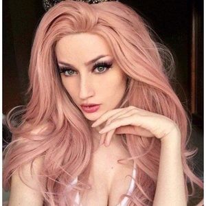 Sheer Beauté 24inch Long Wavy Rose Lace Front Wig